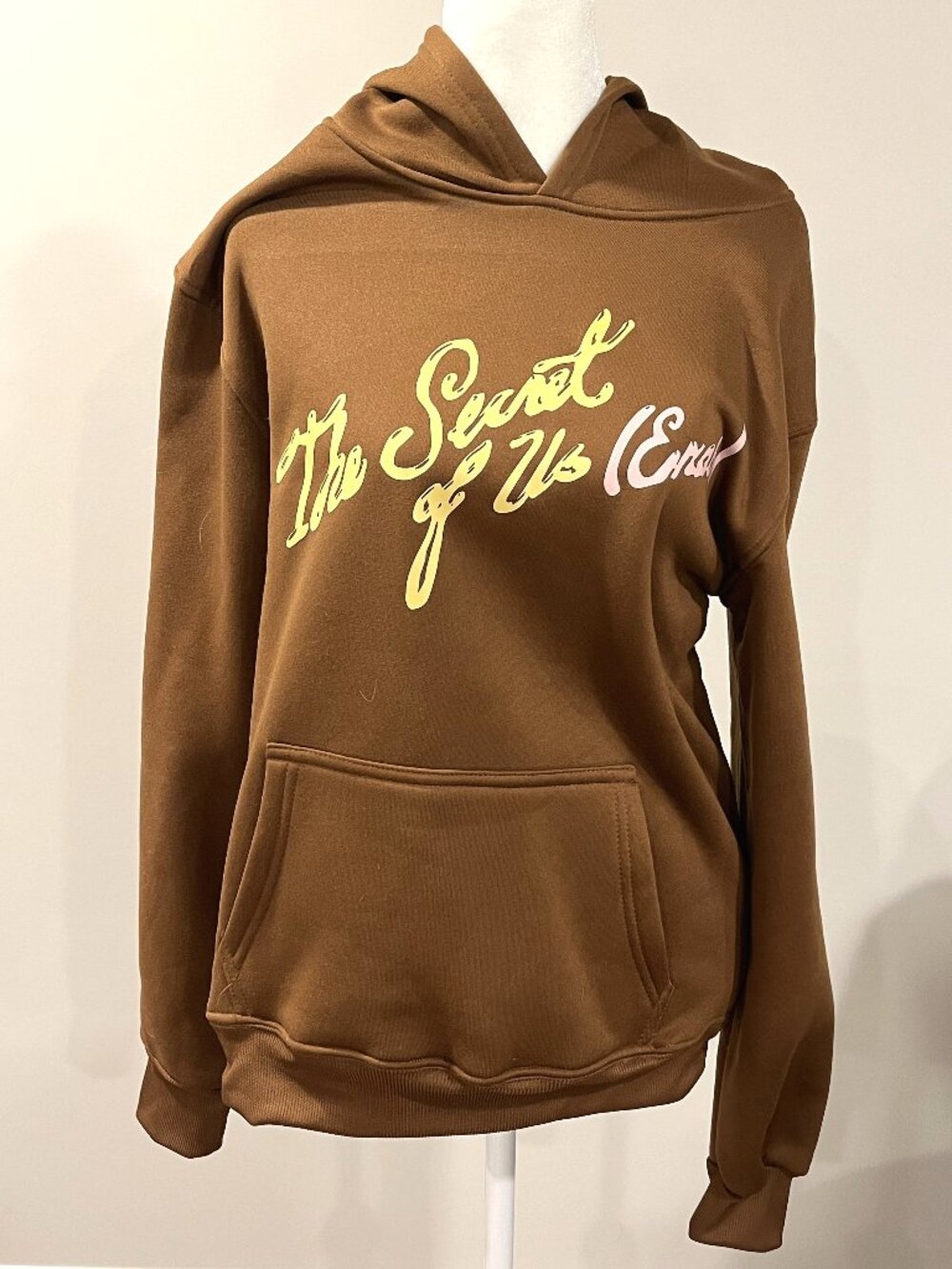 Gracie Abrams The Secret of Us Eras Tour Hoodie Brown‎ Yellow Pink Size S Small